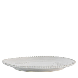 Organic Beaded Side Plate White (4pk) - KC at HOME