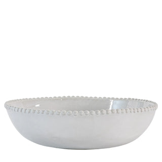 Organic Beaded Pasta Bowl White (4pk) - KC at HOME