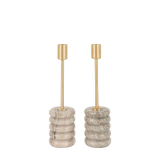Novi Gold Candle Stick (Set of 2)