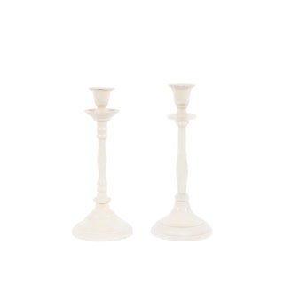 Altea Candlesticks Cream (Set of 2) - KC at HOME