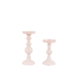 Alzira Candlesticks Pink (Set of 2) - KC at HOME
