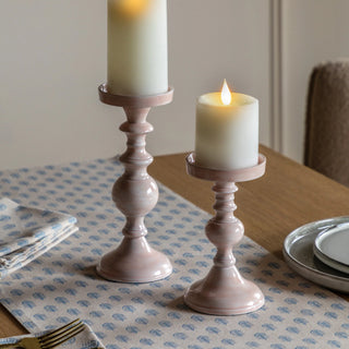 Alzira Candlesticks Pink (Set of 2) - KC at HOME