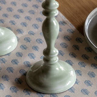 Alzira Candlesticks Green (Set of 2) - KC at HOME