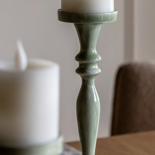 Alzira Candlesticks Green (Set of 2) - KC at HOME