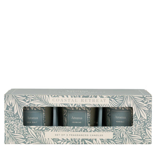 Coastal Retreat Candles (Set of 3) - KC At Home