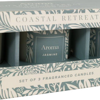 Coastal Retreat Candles (Set of 3) - KC At Home