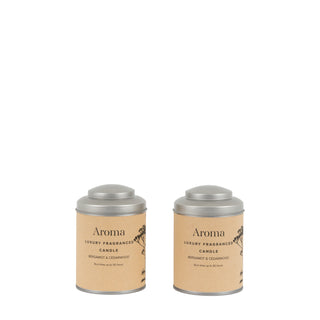 Tin Candles Bergamont & Cedarwood (Set of 2)