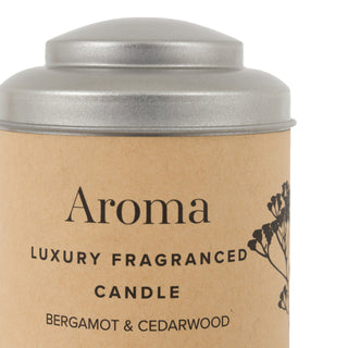 Tin Candles Bergamont & Cedarwood (Set of 2)