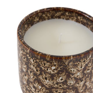Mikka Ceramic Reactive Glaze Candle Brown