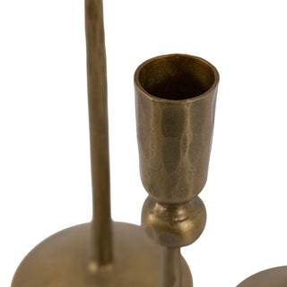 Fargo Metal Candle Sticks Gold (Set of 3 )
