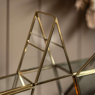 Star Tealight Holder Gold