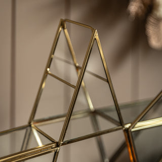 Star Tealight Holder Gold
