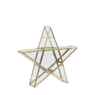 Star Tealight Holder Gold