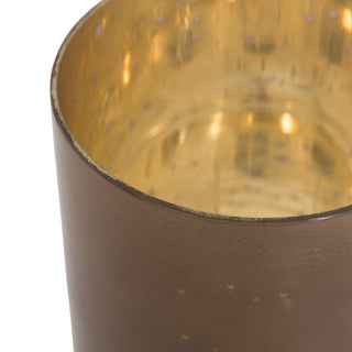 Bubble Glass Candle Holder Champagne (Set of 2)