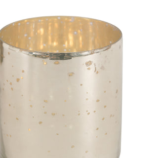 Bubble Glass Candle Holder Champagne (Set of 2)