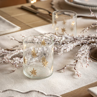 Deco Luxe Snowflake Candle Holder (Set of 2)