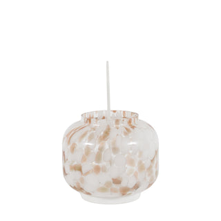 White And Gold Confetti Lantern Small
