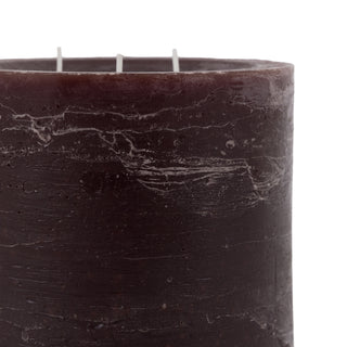 Pillar Candle Rustic Espresso