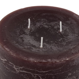 Pillar Candle Rustic Espresso