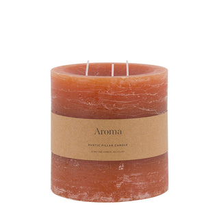 Pillar Candle Rustic Tan