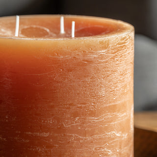 Pillar Candle Rustic Tan