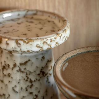 Ceramic Glazed Candle Holders (Set of 2)