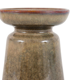 Ceramic Glazed Candle Holders (Set of 2)