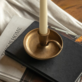 Brass Dinner Candle Holder