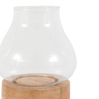 Mango Wood Tealight Candle Holder (Set of 2)
