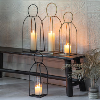 Alcora Lantern Antique Gold - KC at HOME