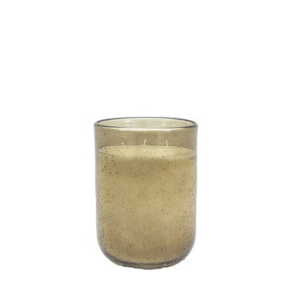 Filled Glass Candle Green Sandalwood & Cedarwood - Large - KC at HOME