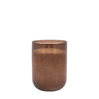 Glass Filled Candle Large Brown Pomegranate - KC at HOME
