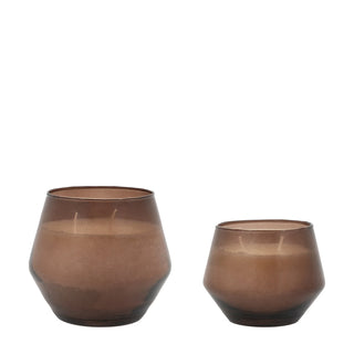 Glass Filled Candle Brown Oud Rose (2 pack) - KC at HOME