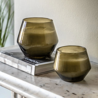Glass Filled Candle Green Lime Basil & Mandarin (2 pack) - KC at HOME