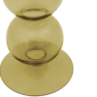 Villena Glass Taper Candlestick Olive 300mm