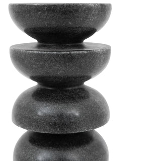 Azuaga Marble Tealight Candlestick Grey