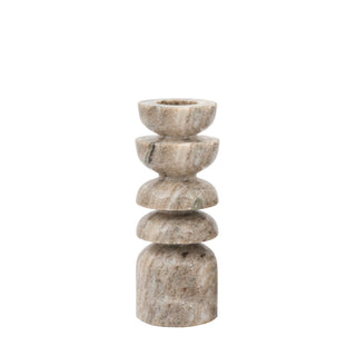 Azuaga Marble Tealight Candlestick Sandstone