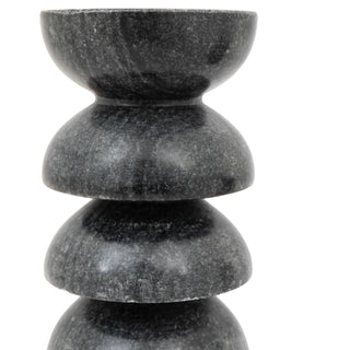 Azuaga Marble Candlestick Grey (Set of 2)