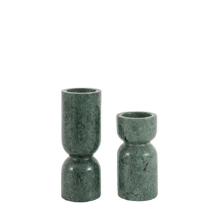 Taraza Marble Candlesticks Green (Set of 2)