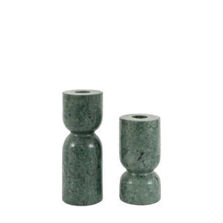Taraza Marble Candlesticks Green (Set of 2)