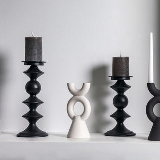 Sutton Pillar Holder Black Large