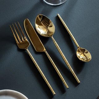 Alora Cutlery Gold Set of 16 - KC at HOME