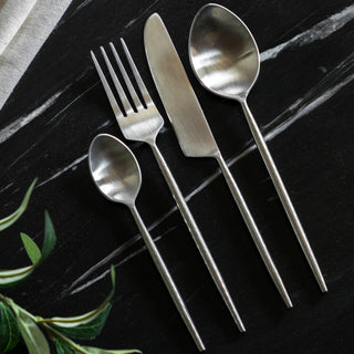 Alora Cutlery Pewter Set of 16 - KC at HOME
