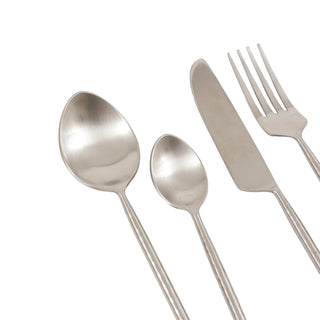 Alora Cutlery Pewter Set of 16 - KC at HOME