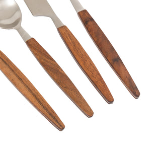 Adra Wooden Cutlery Set of 16 - KC at HOME