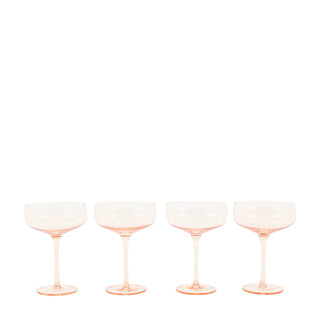 Coupe Glass Amber (4pk) 113x113x150mm - KC at HOME