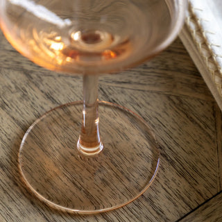 Wine Glass Amber (4pk) 94x94x210mm - KC at HOME