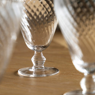 Swirl Wine Glass Clear (4pk) 92x92x145mm - KC at HOME