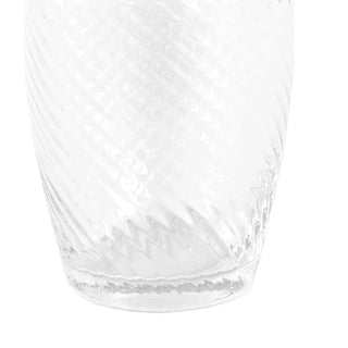 Swirl Tumbler Glass Clear (4pk) 85x85x97mm - KC at HOME