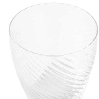 Swirl Tumbler Glass Clear (4pk) 85x85x97mm - KC at HOME
